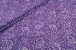 Grape Purple Bagru Handblock Printed Cotton Fabric