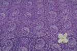 Grape Purple Bagru Handblock Printed Cotton Fabric - Image 2