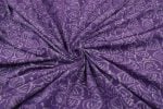 Grape Purple Bagru Handblock Printed Cotton Fabric - Image 3
