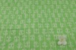 Pastel Green Bagru Handblock Printed Cotton Fabric - Image 2