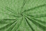 Pastel Green Bagru Handblock Printed Cotton Fabric - Image 3