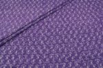 Grape Purple Bagru Handblock Printed Cotton Fabric