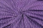 Grape Purple Bagru Handblock Printed Cotton Fabric - Image 3