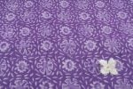 Grape Purple Bagru Handblock Printed Cotton Fabric - Image 2