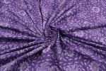 Grape Purple Bagru Handblock Printed Cotton Fabric - Image 3