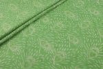 Pastel Green Bagru Handblock Printed Cotton Fabric