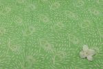 Pastel Green Bagru Handblock Printed Cotton Fabric - Image 2