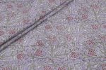 Pastel Purple Floral Handblock Printed 100% Pure Soft Cotton Fabric