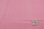 Flamingo Pink Handwoven Mangalgiri 100% Pure Cotton Fabric - Image 2