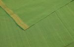 Pistachio Green Handwoven Mangalgiri Zari Border Pure Cotton Fabric