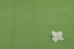 Pastel Green Handwoven Mangalgiri Zari Border Pure Cotton Fabric - Image 2