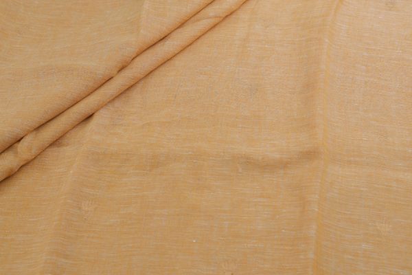Cashmere Brown Handloom Woven Pure Soft Linen Fabric