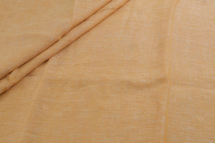 Cashmere Brown Handloom Woven Pure Soft Linen Fabric Cashmere Brown Handloom Woven Pure Soft Linen Fabric - Image 1
