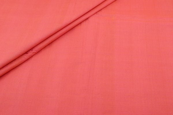 Coral Pink Handwoven Mangalgiri 100% Pure Cotton Fabric