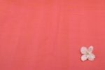 Coral Pink Handwoven Mangalgiri 100% Pure Cotton Fabric - Image 2