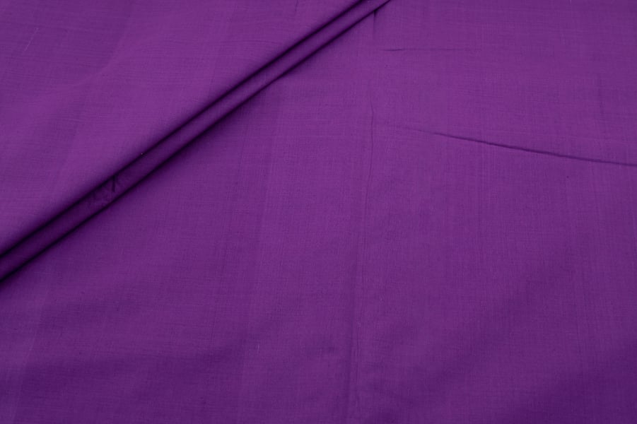 Vivid Purple Handwoven Mangalgiri 100% Pure Cotton Fabric Vivid Purple Handwoven Mangalgiri 100% Pure Cotton Fabric - Image 1