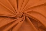 Deep Orange Mangalgiri Nizam Zari Border Pure Cotton Fabric - Image 3