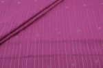 Wild Strawberry Pink Woven Design Flowy HandLoom Pure Soft Cotton Fabric