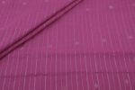 Wild Strawberry Pink Woven Design Flowy HandLoom Pure Soft Cotton Fabric