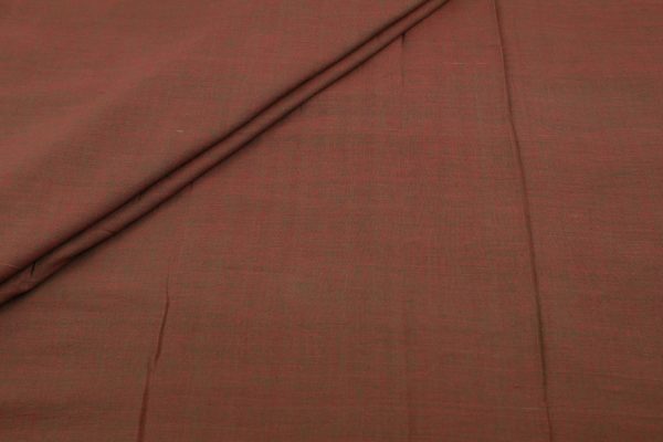 Saddle Brown Flowy HandLoom Pure Soft Cotton Fabric