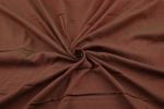 Saddle Brown Flowy HandLoom Pure Soft Cotton Fabric - Image 3