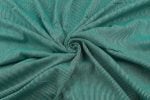 Pine Green Flowy HandLoom Woven Stripes Pure Soft Cotton Fabric - Image 3