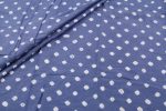 Steel Blue Bandhani Tie Dye 100% Pure Soft Cotton Satin Finish Fabric