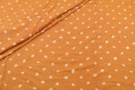 Mango Orange Bandhani Tie Dye 100% Pure Soft Cotton Satin Finish Fabric