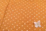 Mango Orange Bandhani Tie Dye 100% Pure Soft Cotton Satin Finish Fabric - Image 2