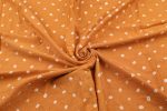 Mango Orange Bandhani Tie Dye 100% Pure Soft Cotton Satin Finish Fabric - Image 3