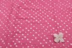 Blush Pink Bandhani Tie Dye 100% Pure Soft Cotton Satin Finish Fabric - Image 2