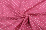 Blush Pink Bandhani Tie Dye 100% Pure Soft Cotton Satin Finish Fabric - Image 3
