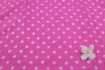 Rose Pink Bandhani Tie Dye 100% Pure Soft Cotton Satin Finish Fabric - Image 2