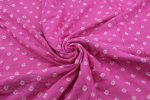 Rose Pink Bandhani Tie Dye 100% Pure Soft Cotton Satin Finish Fabric - Image 3