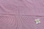 Purple Flowy HandLoom Woven Stripes Pure Soft Cotton Fabric - Image 2