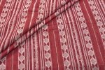 Natural Madder Red Bagru Handblock Printed Cotton Fabric
