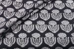 Natural Black Bagru Handblock Printed Cotton Fabric