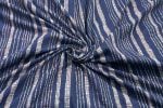 Natural Indigo Blue Bagru Handblock Printed Cotton Fabric - Image 2