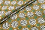 Avocado Green Bagru Handblock Printed Cotton Fabric