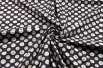 Natural Black Bagru Handblock Printed Cotton Fabric - Image 3