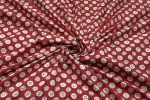 Natural Madder Red Bagru Handblock Printed Cotton Fabric - Image 3