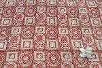 Natural Madder Red Bagru Handblock Printed Cotton Fabric - Image 2