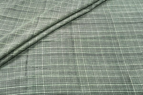 Moss Green Bagru Handblock Printed Cotton Fabric