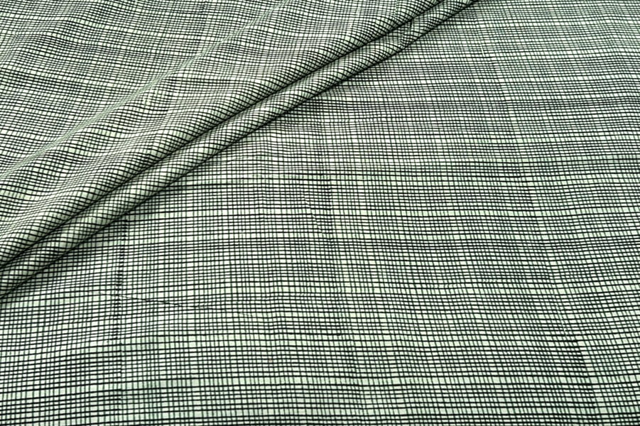 Moss Green Bagru Handblock Printed Cotton Fabric Moss Green Bagru Handblock Printed Cotton Fabric - Image 1