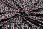 Natural Black Bagru Handblock Printed Cotton Fabric - Image 2