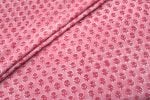 Cotton Candy Pink Floral Handblock Printed 100% Pure Soft Cotton Fabric
