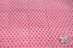 Cotton Candy Pink Floral Handblock Printed 100% Pure Soft Cotton Fabric - Image 2