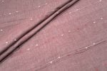 Dusty Rose Woven Design Flowy HandLoom Pure Soft Cotton Fabric