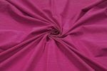 Hot Berry Pink Handwoven Zari Border Pure Cotton Fabric - Image 3