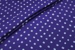 Indigo Blue Bandhani Tie Dye 100% Pure Soft Cotton Satin Finish Fabric